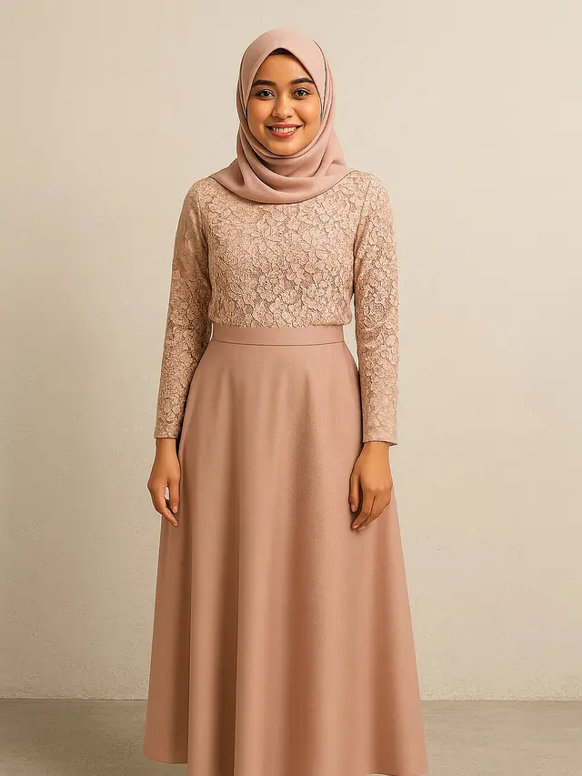 Baju Atasan Brokat Cocok Bawahan Apa? Ini 10 Padu Padan yang Tepat Supaya Tidak Norak/ Ilustrasi oleh AI