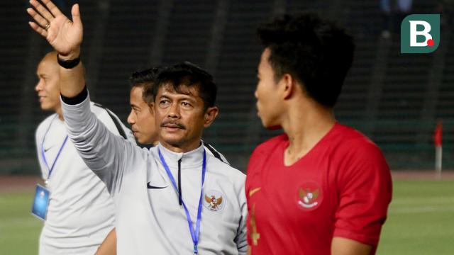 Indra Sjafri dan para pemain Timnas Indonesia U-22