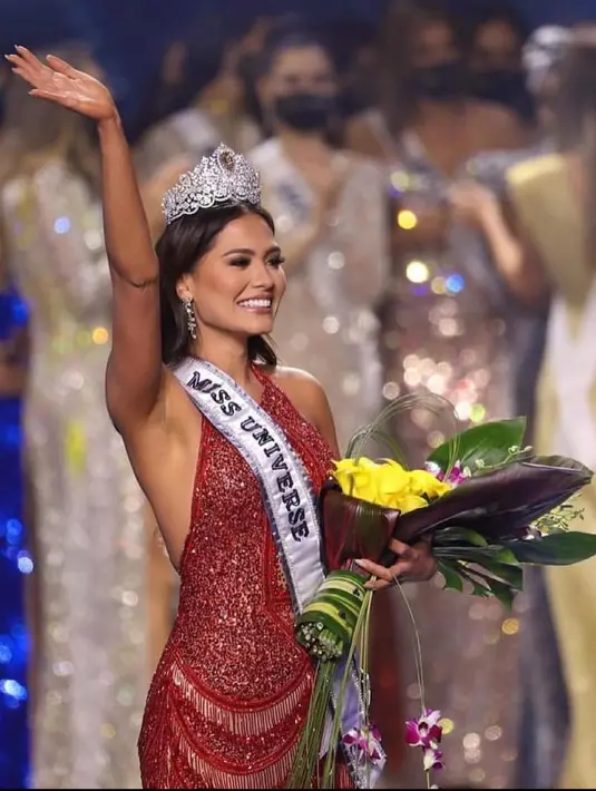 Andrea Meza menjadi kontestan Miss Universe asal Mexico yang mendukung kesetaraan gender. Ia pun akhirnya dipilih sebagai Miss Univers 2020 di tengah pandemi COVID-19 (instagram/andreamezamx)