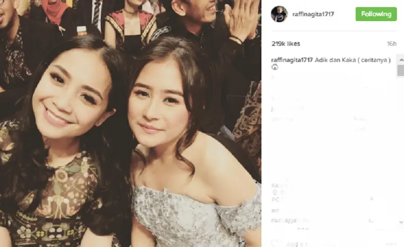 Prilly Latuconsina dan Nagita Slavina. (Instagram/raffinagita1717)