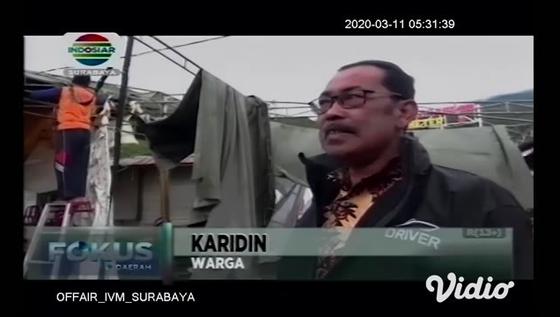 VIDEO: Angin Kencang Menerjang Telaga Sarangan, Fasilitas Wisata Rusak