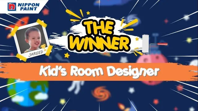Perkenalkan, Jareed, Nippon Paint Little Designer! Jareed adalah salah satu pemenang Nippon Paint x IMC Make Over Room Challenge dengan tema Galaxy.