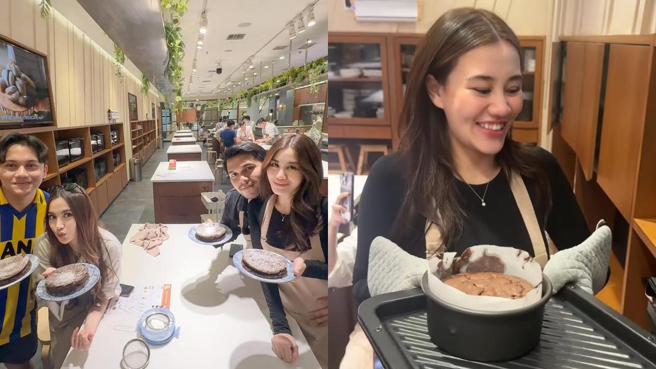 Mahalini dan Aaliyah Ikut Kelas Masak