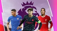 Premier League - Thiago Silva, John Stones, Virgil van Dijk (Bola.com/Adreanus Titus)