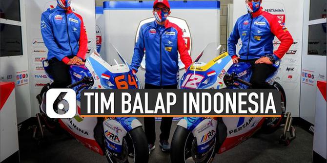 VIDEO: Begini Penampakan Tim Balap Indonesia di Ajang Moto2 2021