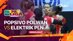 Berita video highlights laga pekan kedua putaran pertama PLN Mobile Proliga 2023 kategori putri antara Jakarta Popsivo Polwan melawan Jakarta Elektrik PLN, Kamis (12/1/2023) siang hari WIB.