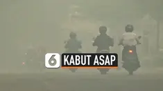 Kabut asap kembali membuat kualitas udara di Kota Jambi kembali memburuk pada Rabu (16/10/2019) pagi.