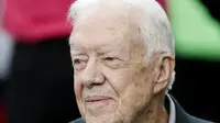 Mantan Presiden AS Jimmy Carter menjalani perawatan home hospice care, setelah serangkaian perawatan singkat di rumah sakit. (Dokumentasi AP)