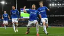 Everton mendapatkan dana segar Rp521 miliar usai menjual Lucas Digne ke Aston Villa. Hal tersebut membuat The Toffees berhasil mendatangkan enam pemain baru dengan dana Rp652 miliar. Vitaliy Mykolenko menjadi pemain termahal yang mereka datangkan di bursa transfer Januari 2022. (AFP/Paul Ellis)