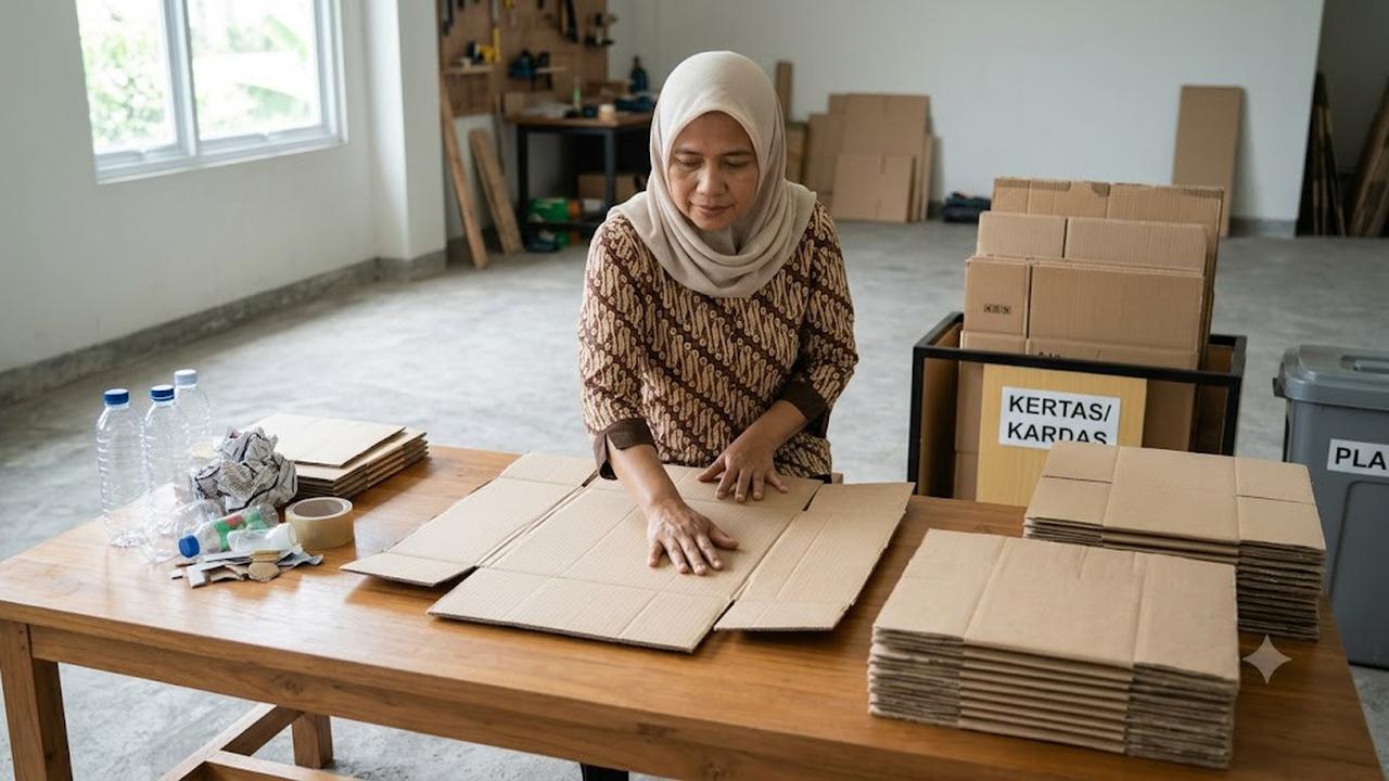 Cara Melipat Kardus Bekas