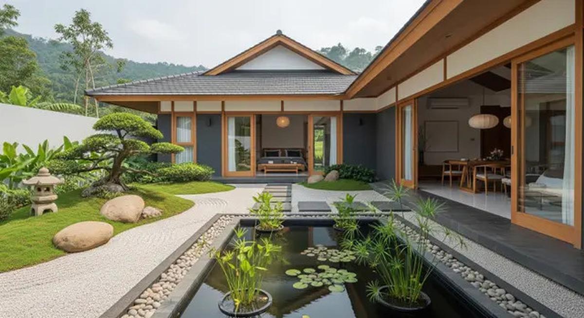 8 Model Rumah Sederhana Tapi Mewah Gaya Japandi dengan Taman Mini 2025, Cocok untuk Keluarga Muda