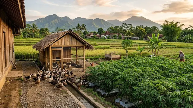 Ternak Entok dan Kebun Singkong