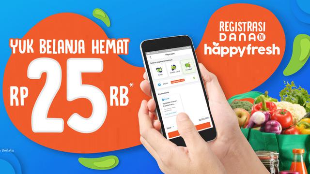 Yuk Belanja Hemat Registrasi DANA HappyFresh.