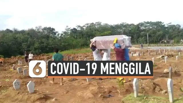 Penambahan kasus harian Covid-19 di Indonesia mencatat rekor baru. Data Kemenkes sebut pada tanggal 24 Juni 2020 tambahan kasus harian tembus angka 20 ribu kasus.