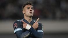Argentina sukses mengalahkan Peru di laga Kualifikasi Piala Dunia 2022 zona Conmebol lewat gol tunggal penyerang mereka, Lautaro Martinez. (AFP/Juan Mabromata)