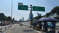 Akses keluar Slipi pada KM 09+650 Ruas Tol Dalam Kota arah Grogol diberlakukan penutupan sementara. (istimewa)