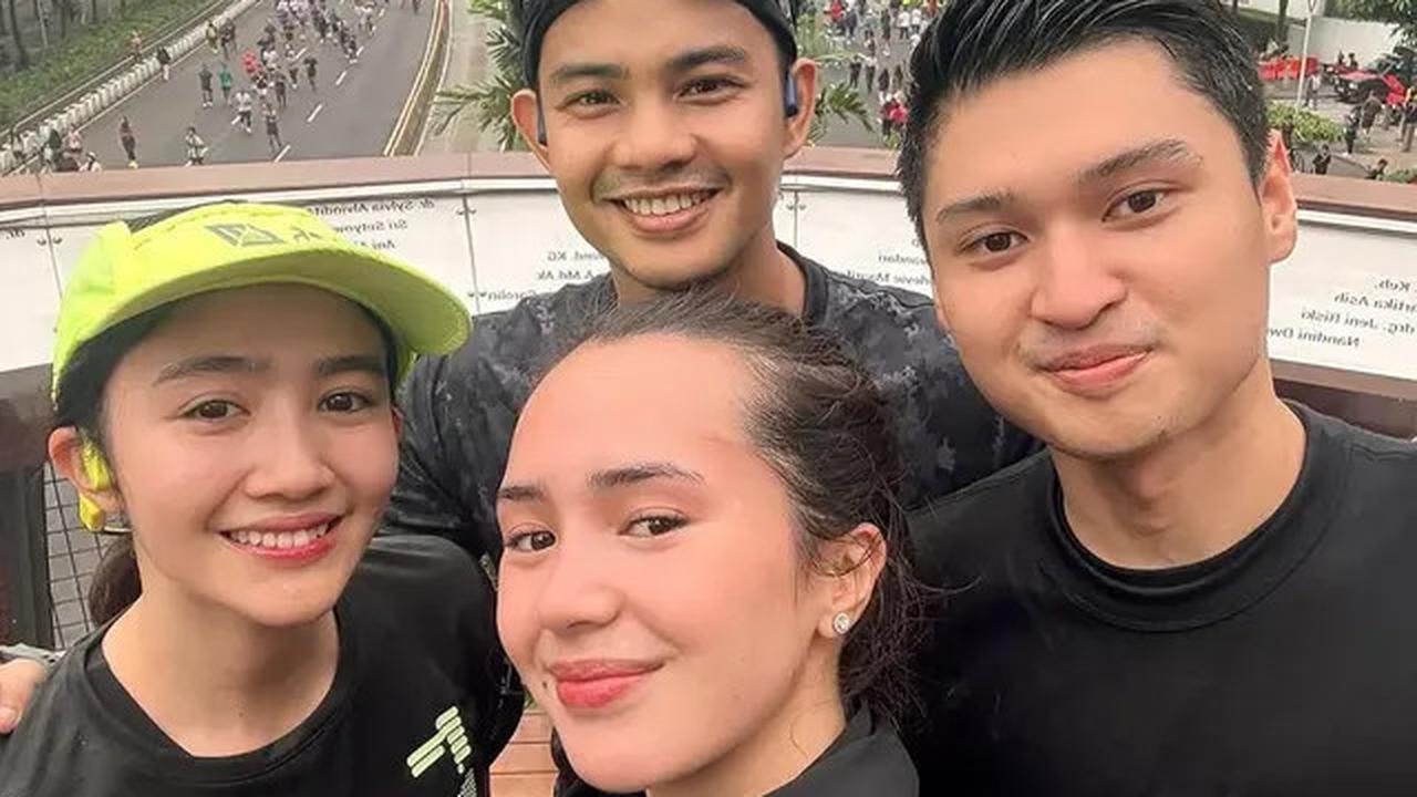 6 Potret Beby Tsabina dan Febby Rastanty di Event Lari, Sarapan Bareng AHY