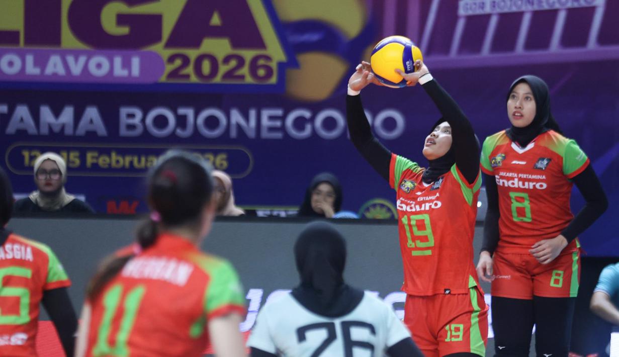 Kemenangan ini juga terbilang luar biasa mengingat JPE diperkuat pilar timnas Megawati Hangestri serta legiun asing berkualitas. (Dok. PBVSI)