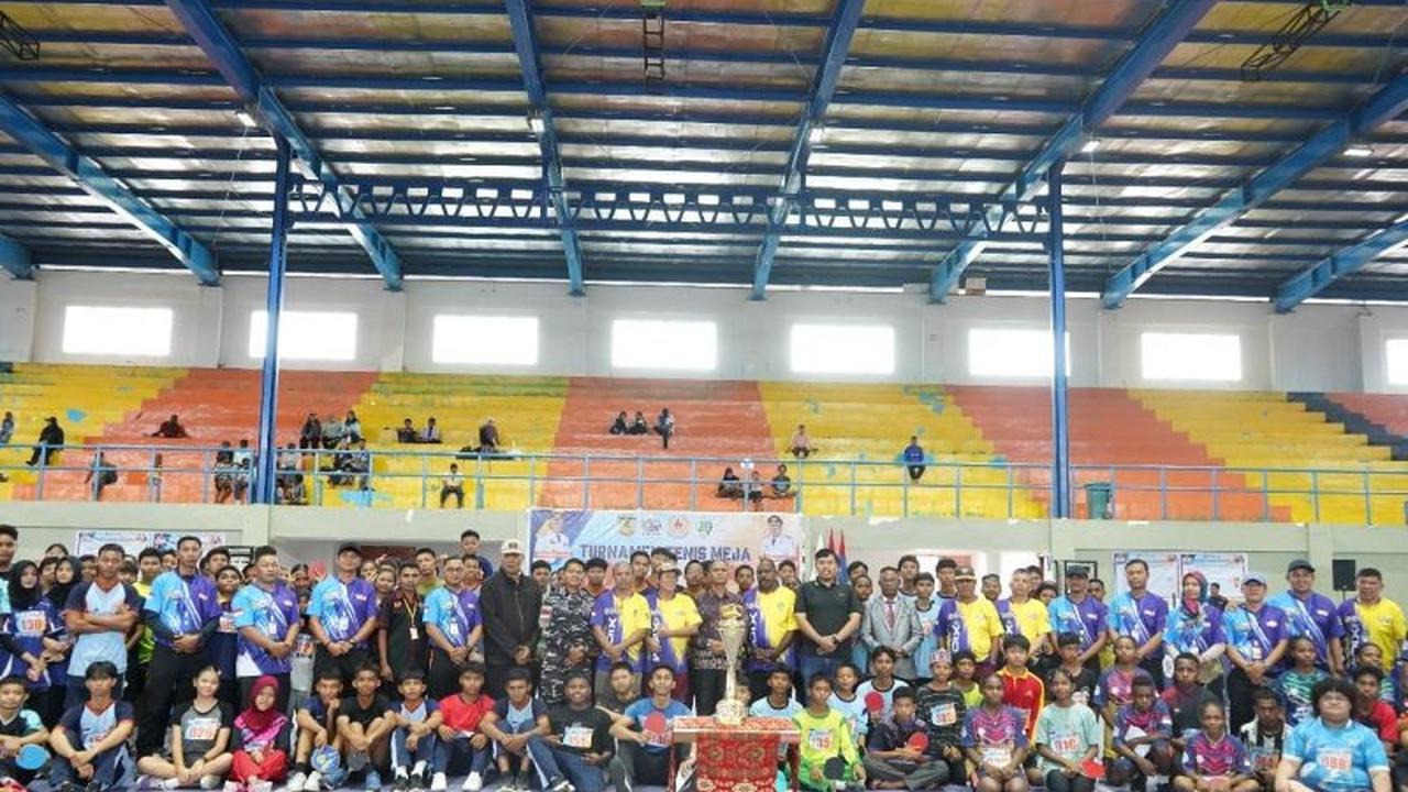 Bupati Cup I Jaring Potensi Atlet Tenis Meja di Mimika, Targetkan Prestasi Nasional