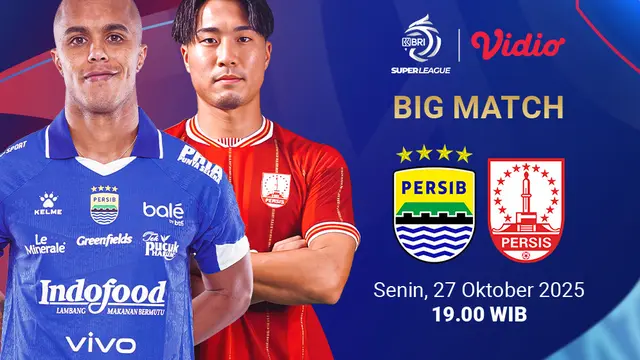 Saksikan Persib vs Persis eksklusif di Vidio. (dok. vidio.com)