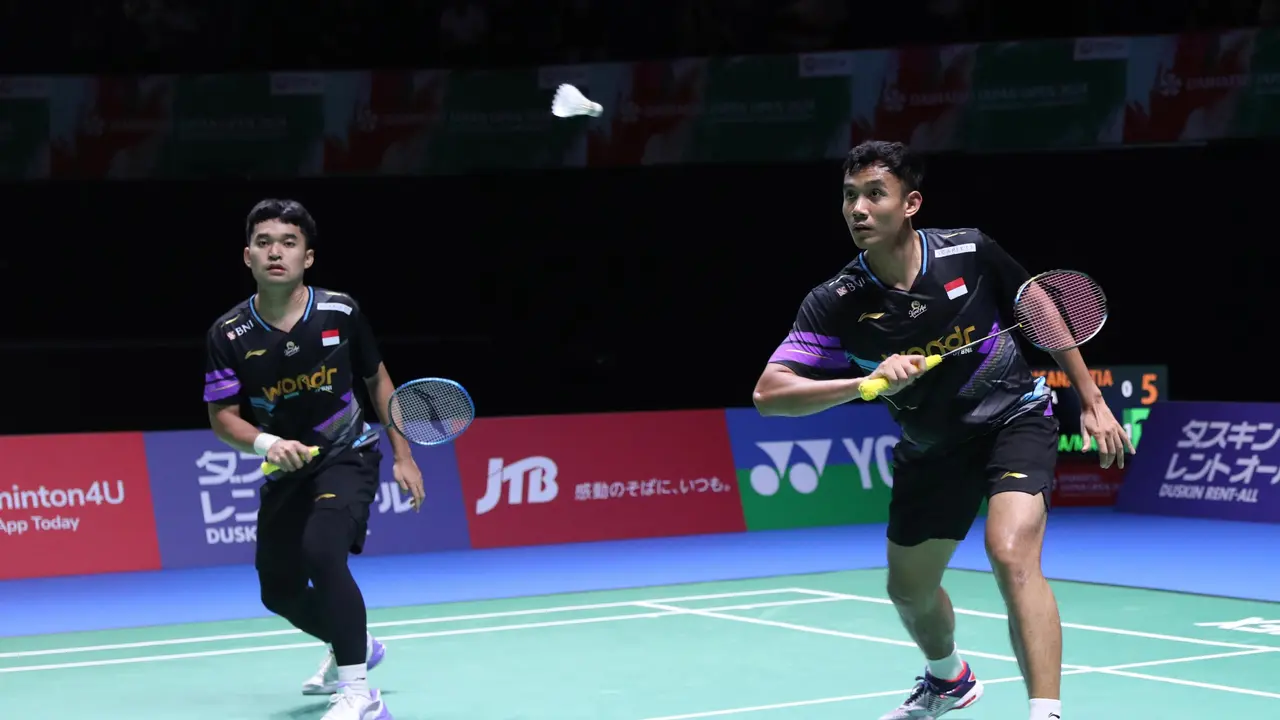 Leo Rolly Carnando/Bagas Maulana - Japan Open 2024 - Bulu Tangkis