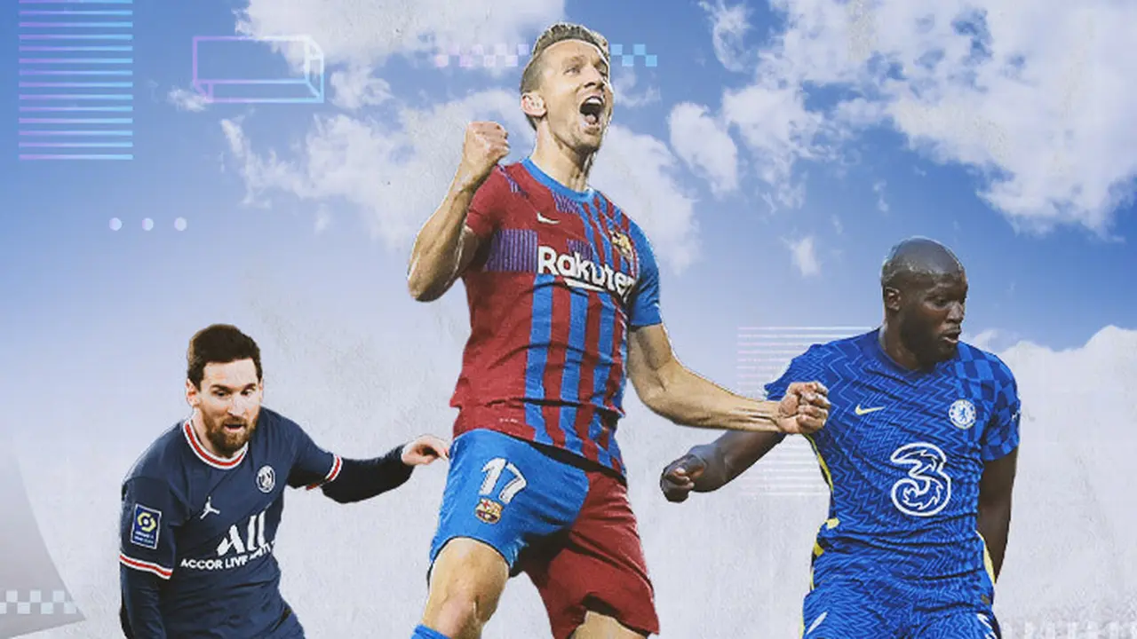 Ilustrasi - Lionel Messi, Luuk de Jong, Romelu Lukaku