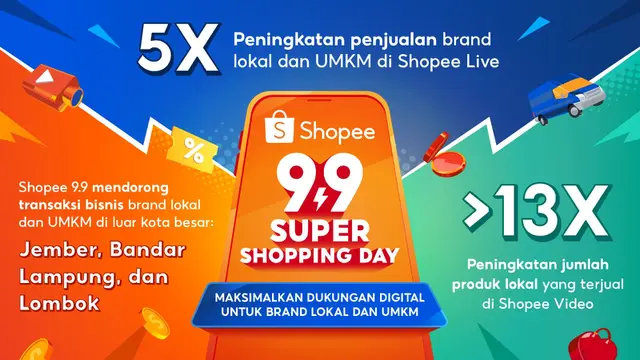 Peningkatan penjualan brand lokal dan UMKM di Shopee Live