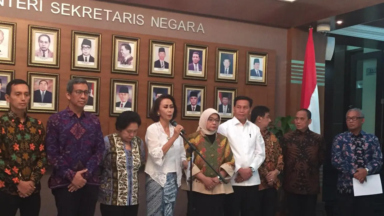 Pansel Calon Pimpinan KPK di Kantor Kementerian Sekretariat Negara Jakarta, Senin (20/5/2019).