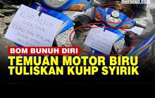 VIDEO: Ledakan di Polsek Astana Anyar, Ditemukan Motor Biru Bertuliskan KUHP Syirik