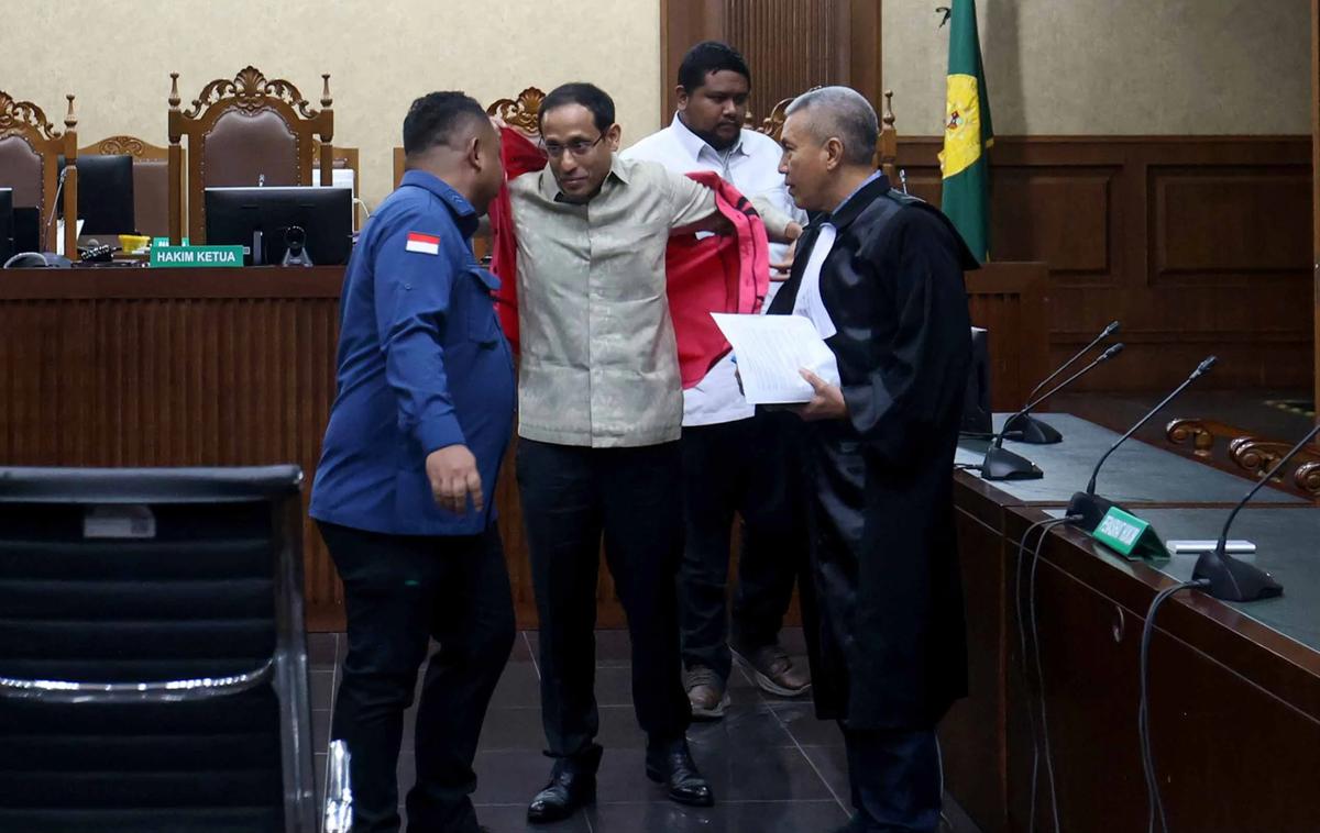 FOTO: Sidang Korupsi Chromebook, Jaksa Tolak Eksepsi Nadiem