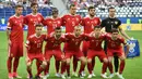 Russia otomatis ikut dalam perhelatan akbar sepak bola dunia sebagai tuan rumah Piala Dunia 2018. (AFP/Mladen Antonov)