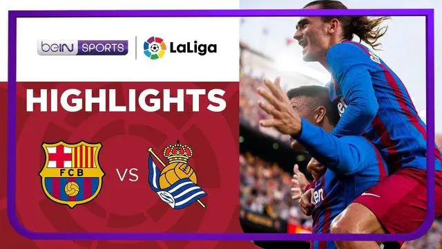 Berita video highlights Liga Spanyol, Barcelona kalahkan Real Sociedad, Senin (16/8/21). Martin Braithwaite cetak dua gol.