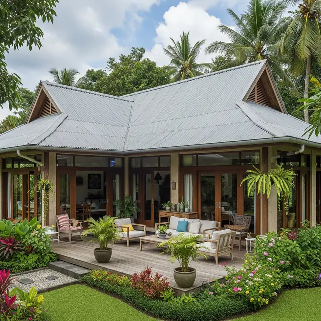 Rumah Sederhana Atap Seng Tapi Mewah