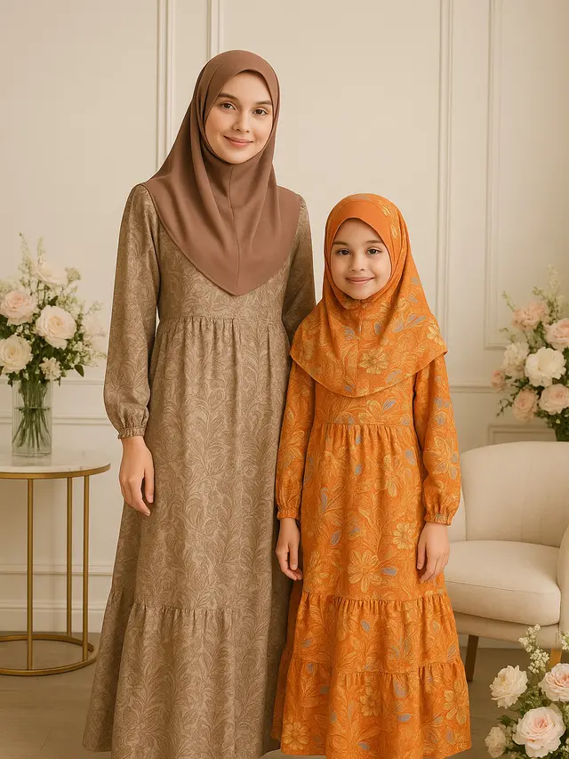 Rekomendasi Batik Gamis untuk Wanita Dewasa hingga Anak