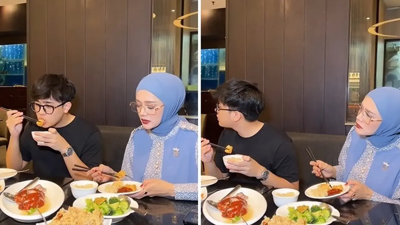 Kompak Banget, Intip Momen Rafly Aziz dengan Mulan Jameela saat Makan Bersama yang Jarang Tersorot
