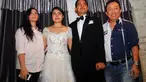 Donnie Ada Band dan Sonya melakukan fitting baju pernikahan di butik Brutus kawasan Jakarta Barat, Selasa (6/5/14). (Liputan6.com/Miftahul Hayat)