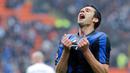 Thiago Motta bergabung dengan Inter Milan pada Mei 2009. Ia menjadi bagian penting dari tim treble winner musim 2009/2010. (AFP/Giuseppe Cacace)