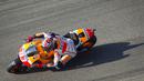 Pada musim MotoGP 2014 ini, Marc Marquez memecahkan rekor Mick Doohan dengan memenangi 13 seri dalam satu musim. (AFP/Jaime Reina)