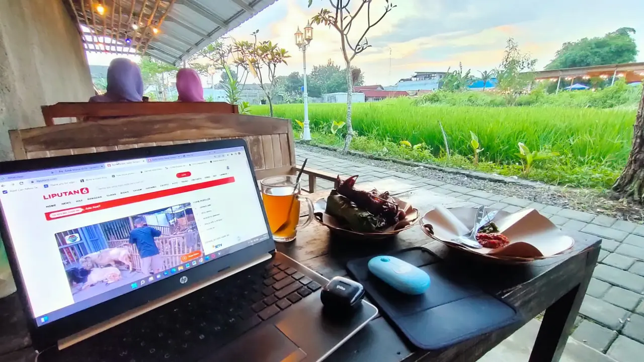 3 Kafe di Sleman Tawarkan Sensasi Nongkrong Seru di Tepian Sawah
