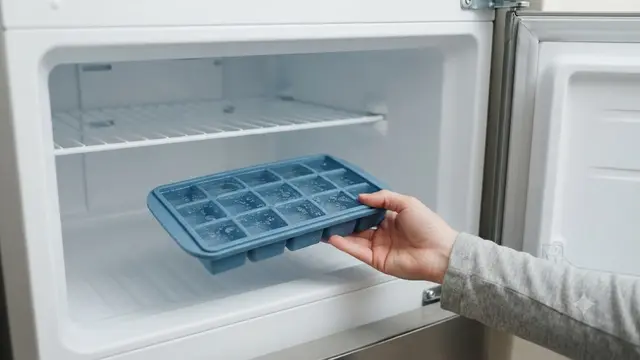 Trik Membuat Es Batu Cepat Beku (AI Generated)