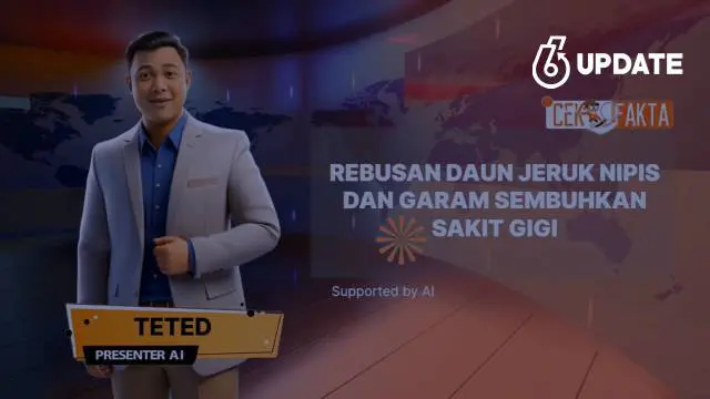 Beredar kembali di media sosial postingan video yang mengklaim rebusan daun jeruk nipis dan garam merupakan obat ampuh sakit gigi seumur hidup. Benarkah?