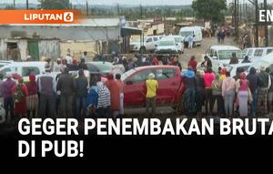 Sedikitnya sembilan orang tewas dan sedikitnya 10 lainnya luka-luka dalam penembakan massal di sebuah pub di Bekkersdal, Afrika Selatan, Minggu dini hari.