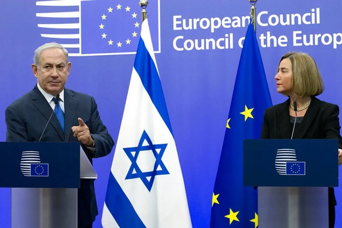 PM Israel Benjamin Netanyahu dan Kepala Kebijakan Luar Negeri Uni Eropa Federica Mogherini