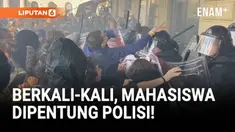 Ketegangan pecah di depan Stasiun Sentral Bologna, Italia, Kamis pagi, saat demonstran pro-Palestina bentrok dengan polisi.