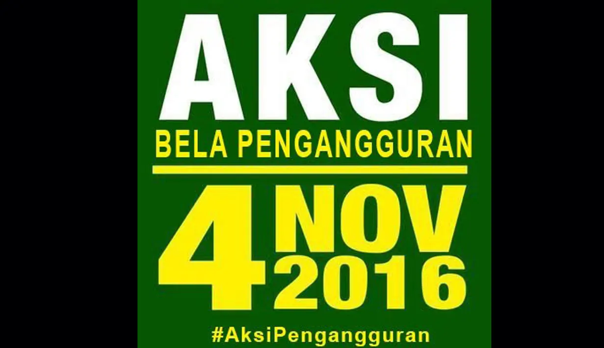 Aksi bela pengangguran (chirpstory.com)