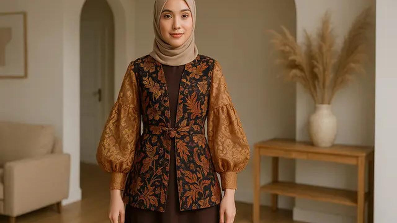 7 Outer Batik Kondangan yang Elegan dan Kekinian, Bisa Dipadukan dengan Gamis hingga Rok Tulis