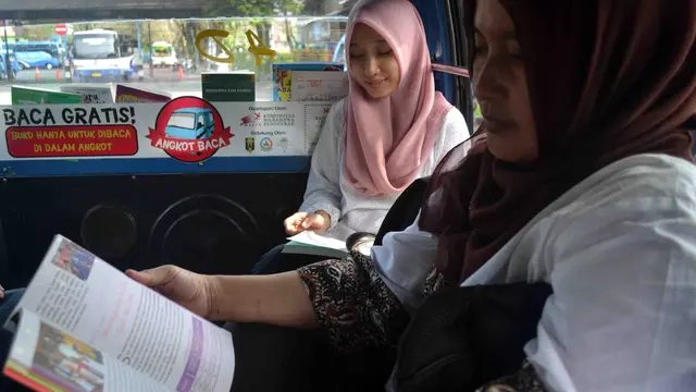 Angkot di Malang Ikut Menumbuhkan Budaya Membaca 