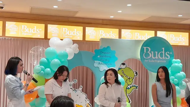 Peluncuran Buds Organics For Kids salah satu variannya adalah mouthwash.