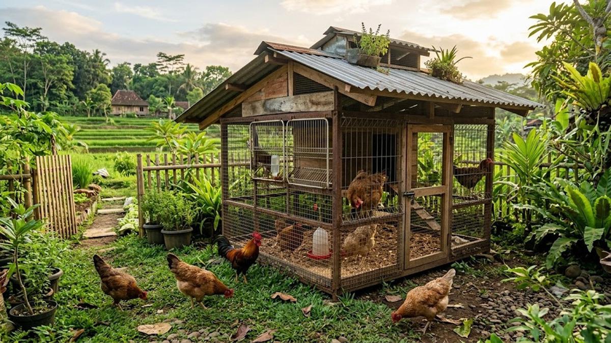 7 Ide Kandang Ayam Mini dari Kawat Ram Rak Piring Bekas, Konsep Unik dan Kreatif