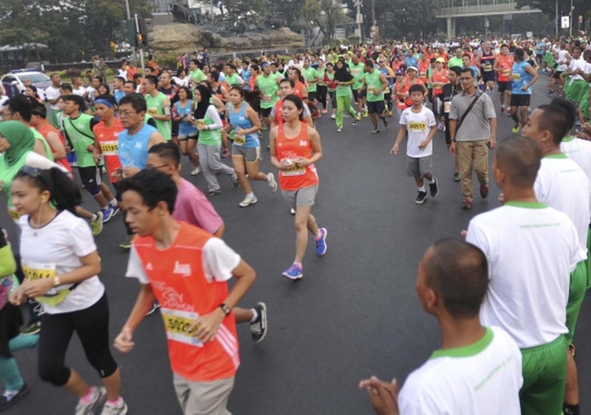 Begini ramainya Jakarta Marathon dengan 15.000 peserta